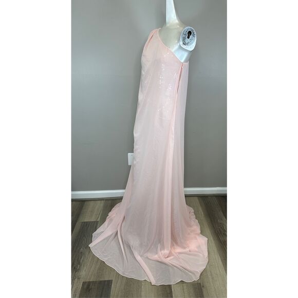 OZGUR MASUR One-Shoulder & Cape-Back Gown Size 38(US 6) $1895 - Picture 7 of 10